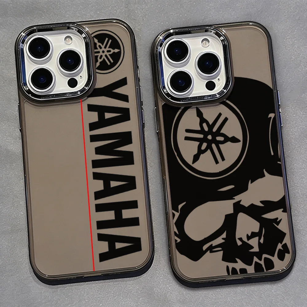 Coque Moto YAMAHA iPhone 11 à 17 – Silicone Souple Transparent Antichoc