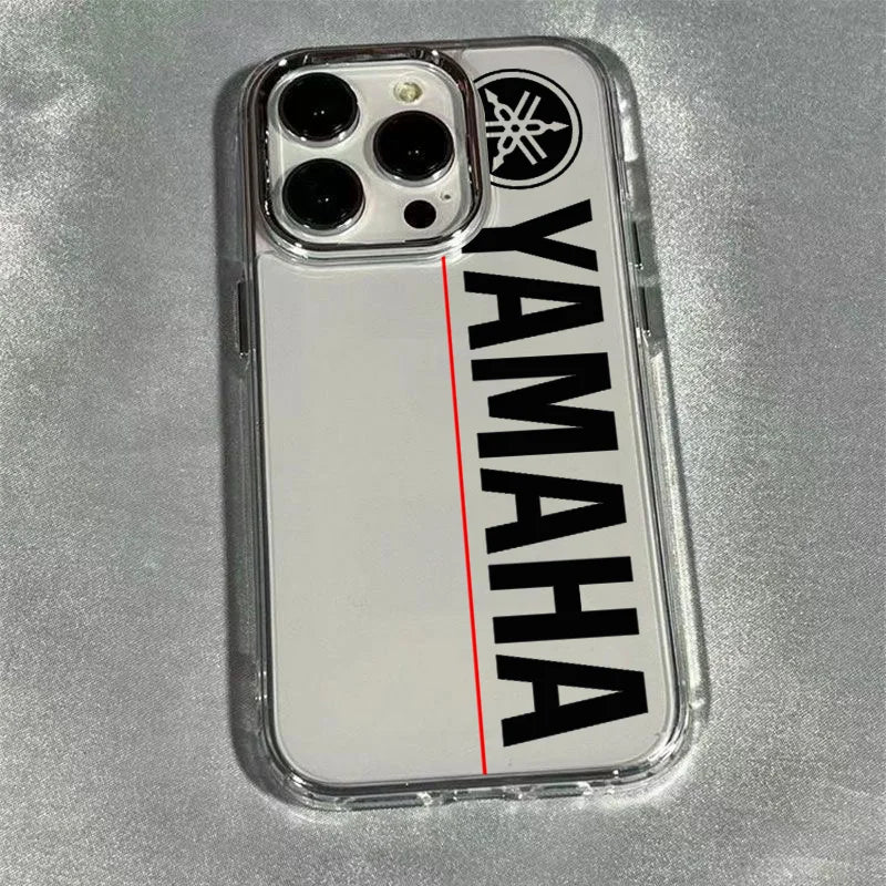 Coque Moto YAMAHA iPhone 11 à 17 – Silicone Souple Transparent Antichoc