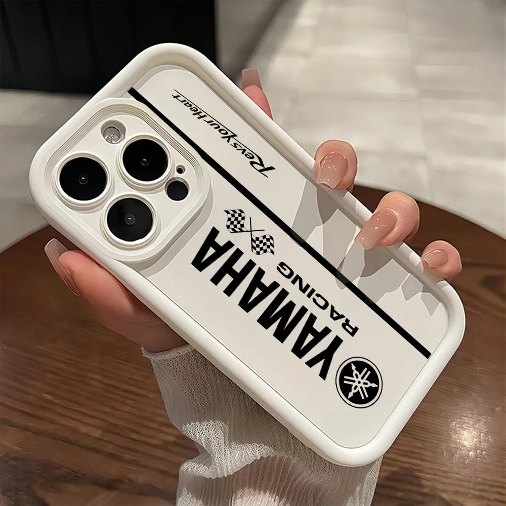 Coque Moto iPhone 11 à 17 – TPU Souple Antichoc, Pro Max, Plus, Mini