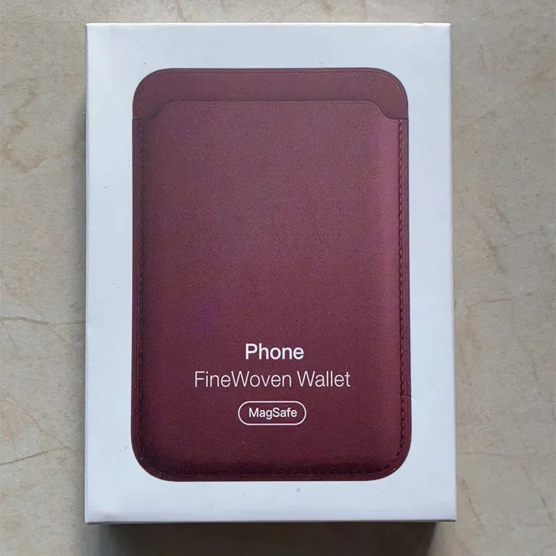 Étui Porte-Carte Finewoven Magnétique Magsafe pour iPhone - Avec Logo Officiel Apple