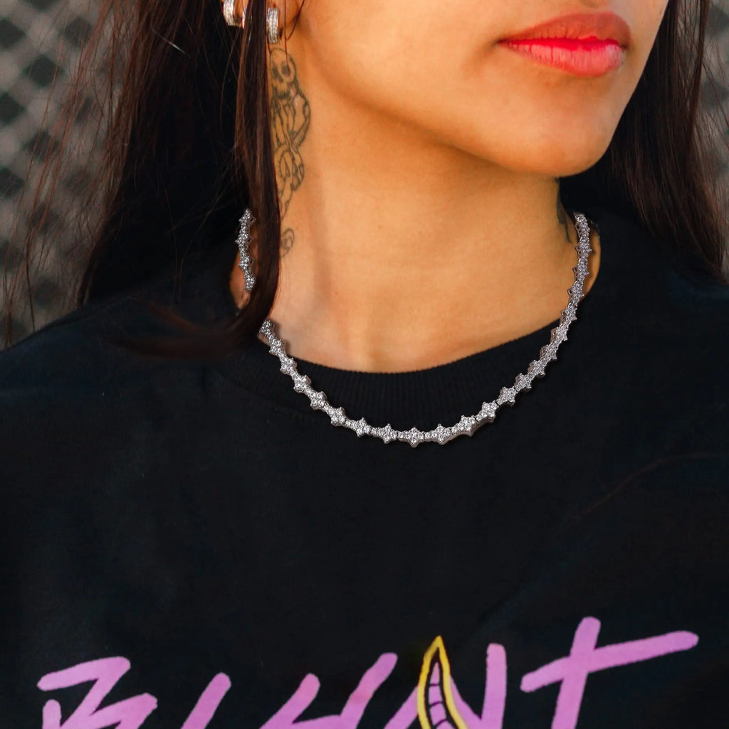 Collier Tennis Iced Out Zircone Cubique