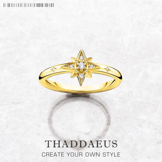 Fascinates Star Ring - Glamour Européen en Argent Sterling 925