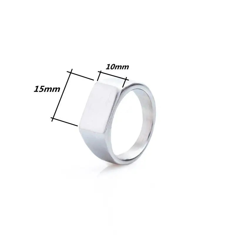 Bague en Acier Inoxydable Jiayiqi pour Hommes