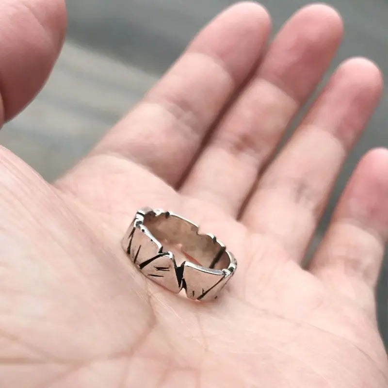 Bague Ajustable Gothique Punk EternalBond - Style Vintage Y2K pour Couples