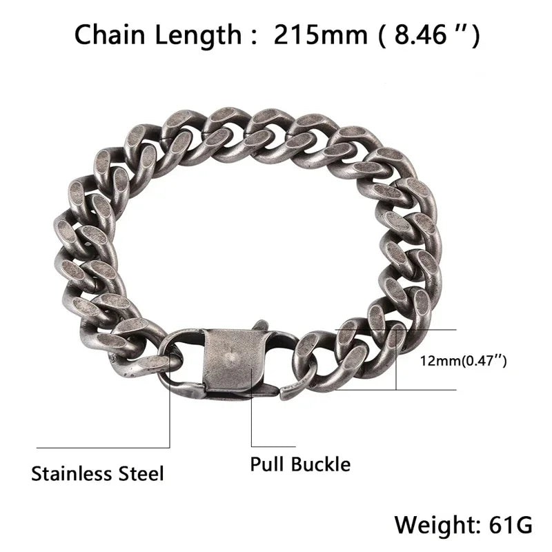 Bracelet Large en Acier Inoxydable