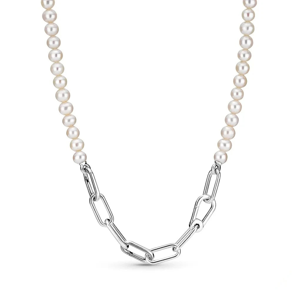 Ensemble Bracelet et Collier en Perles de Culture