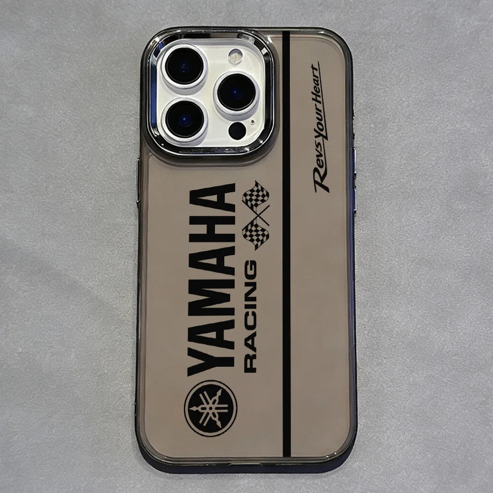 Coque Moto YAMAHA iPhone 11 à 17 – Silicone Souple Transparent Antichoc