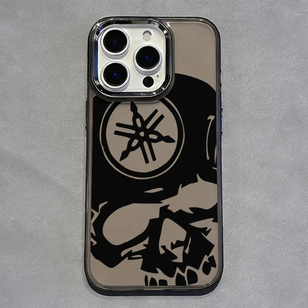 Coque Moto YAMAHA iPhone 11 à 17 – Silicone Souple Transparent Antichoc