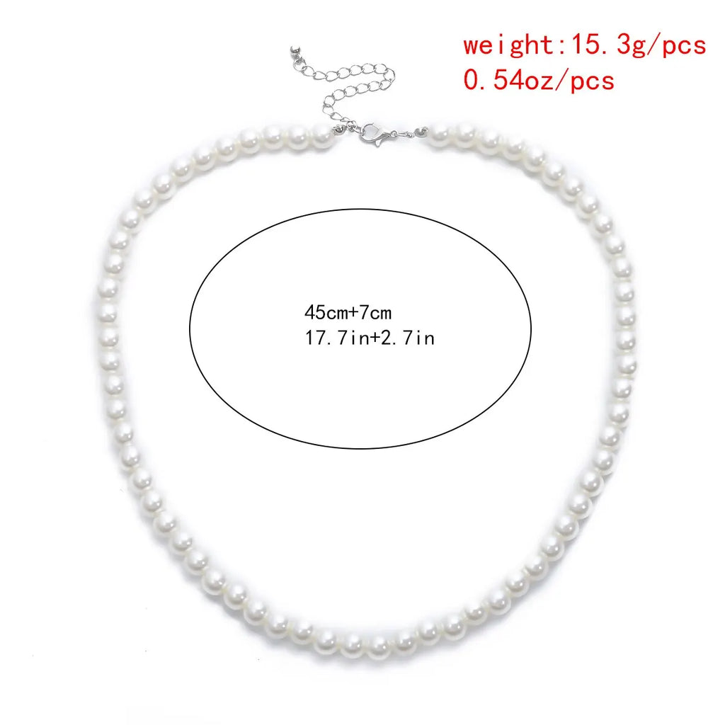 Collier Ras-du-Cou Court en Perles