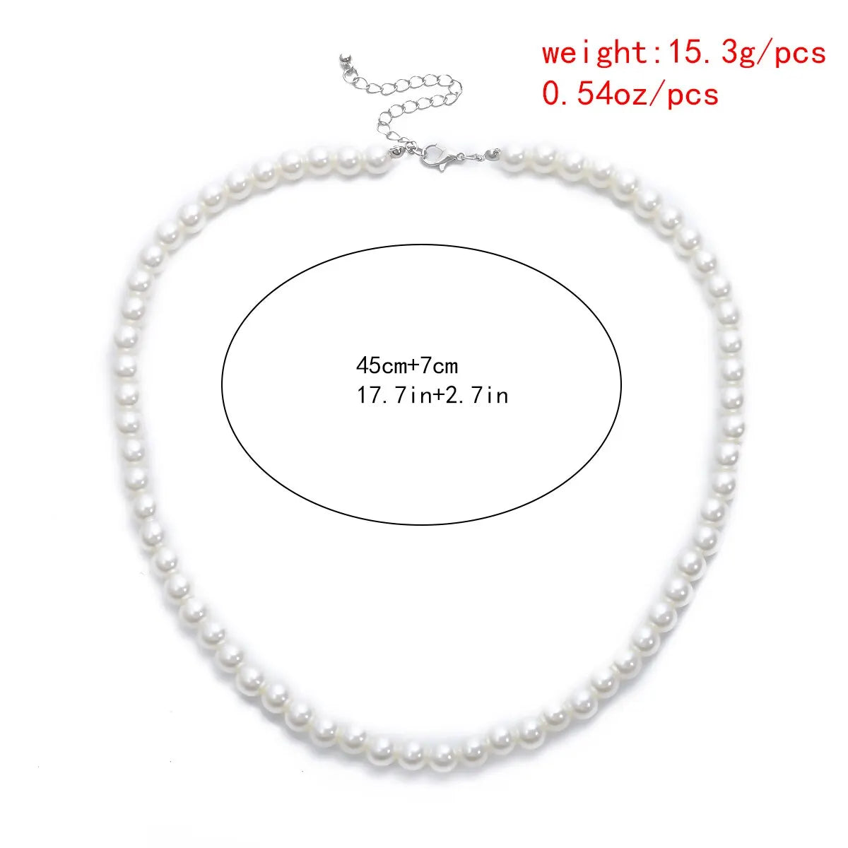 Collier Ras-du-Cou Court en Perles