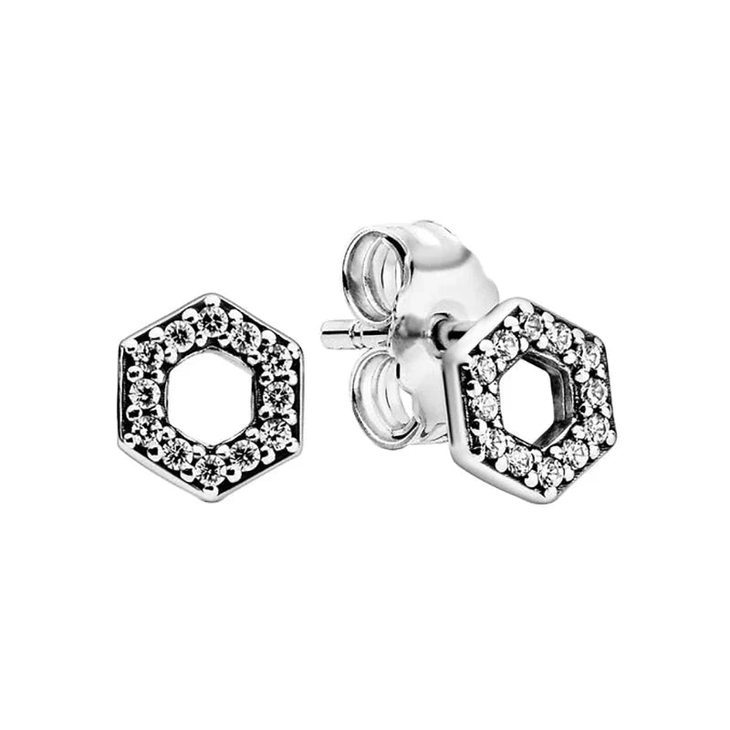 Boucles D'oreilles Assortiment Charmant en Argent