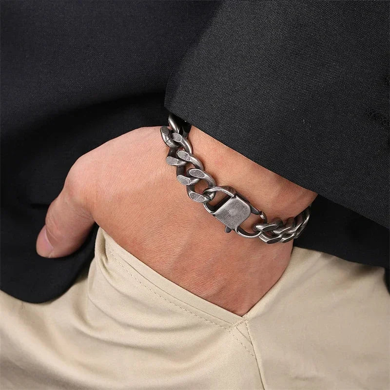 Bracelet Large en Acier Inoxydable