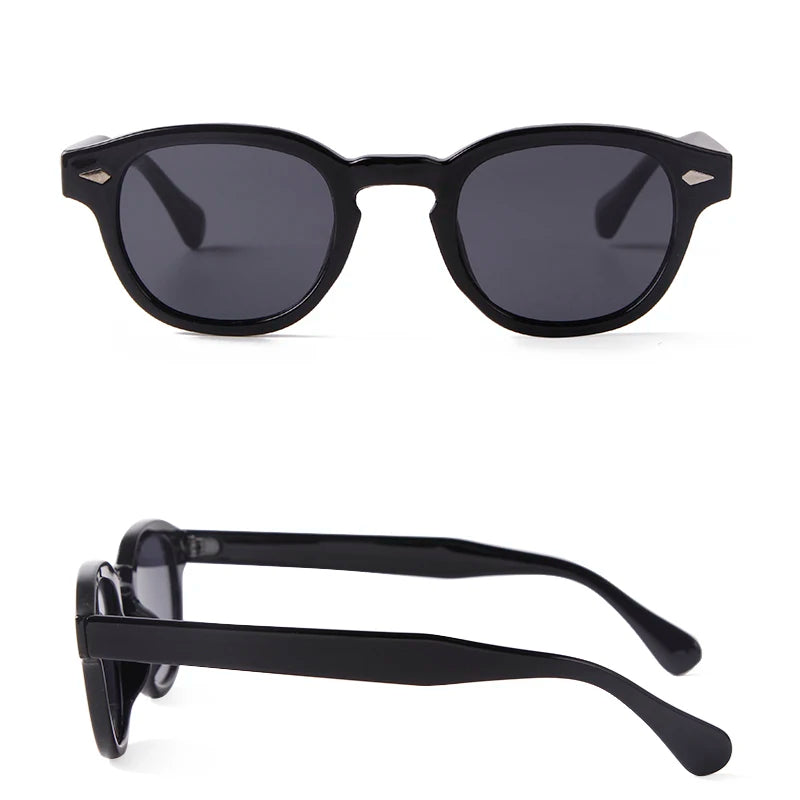 Lunettes de Soleil Rondes Vintage à Écaille de Tortue