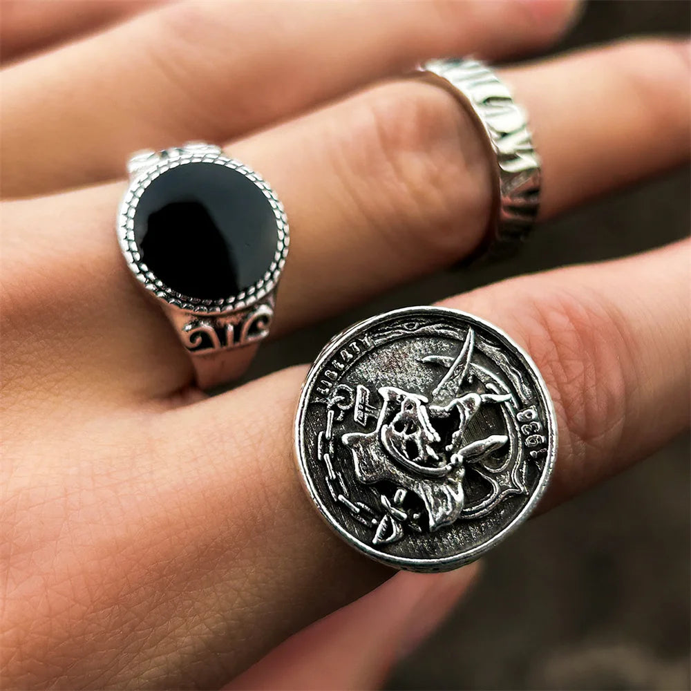 Bague Crâne de Pirate Vintage EternalBond