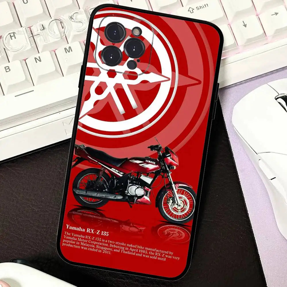 Coque Silicone Motif YAMAHA pour iPhone 11 à 17 – Pro, Pro Max, Plus, Mini